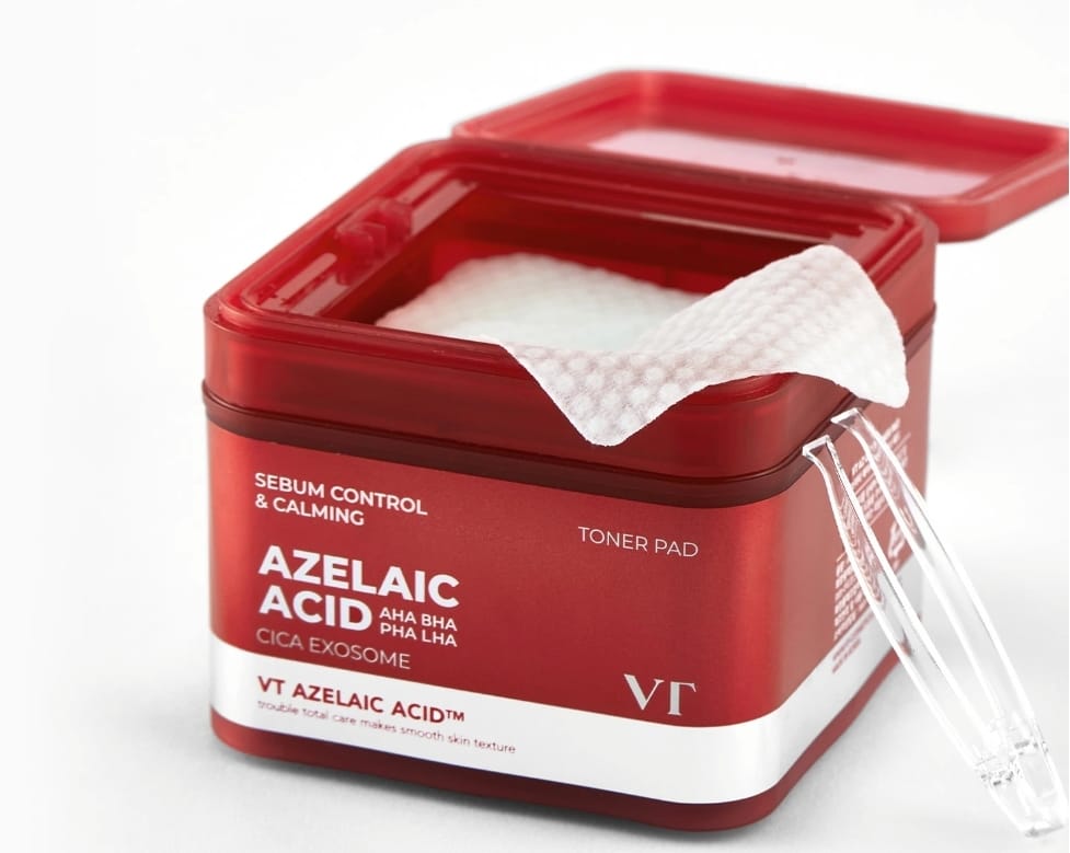 VT Cosmetics azelaic acid cica exosome Toner Pad